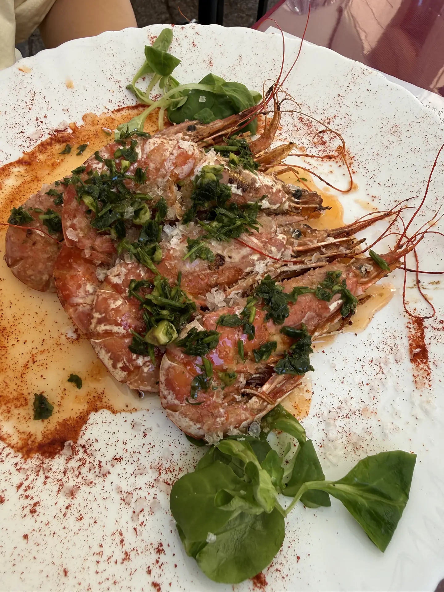 Ración de Langostinos de un bar de Salamanca con mejor relación calidad-precio — Foto propia La Maleta Inquieta